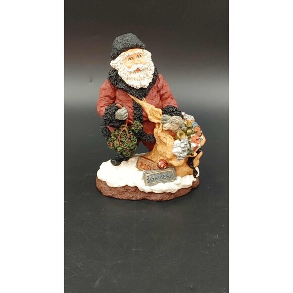 June McKenna 1996 Jolly Ole St. Nick Figurine COA Signed Collector's Society USA - Picture 2 of 12